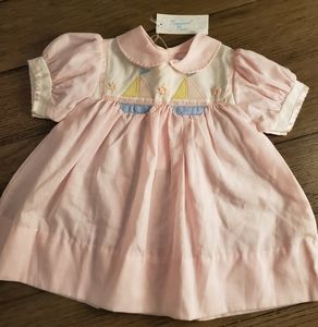 New vintage baby girls sail dress
